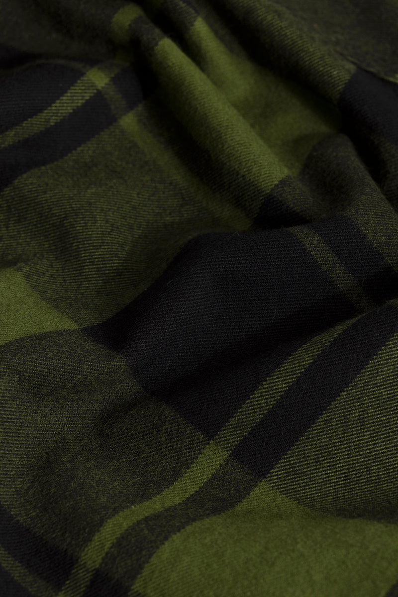 Square Grid Green Checks Shirt