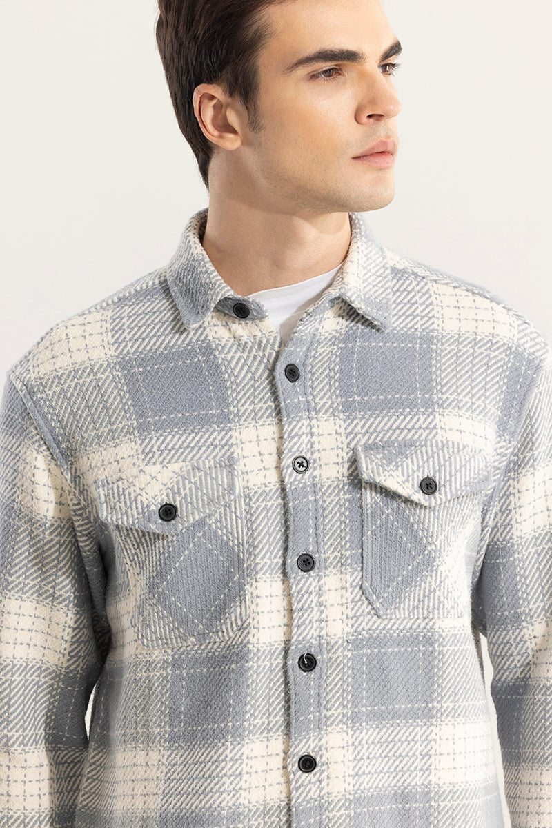 Square Grid Grey Checks Shirt