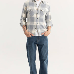 Square Grid Grey Checks Shirt