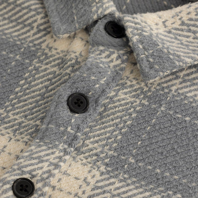 Square Grid Grey Checks Shirt