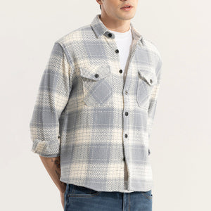 Square Grid Grey Checks Shirt