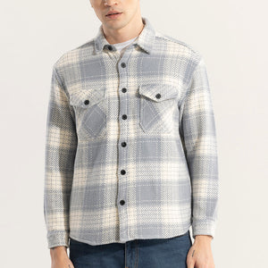 Square Grid Grey Checks Shirt