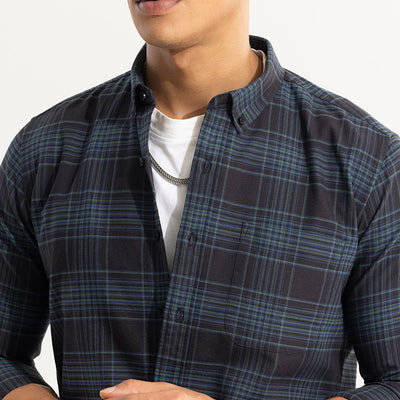 Septet Blue Checks Shirt
