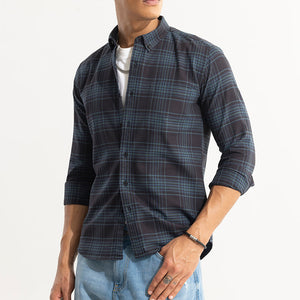 Septet Blue Checks Shirt