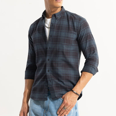 Septet Blue Checks Shirt