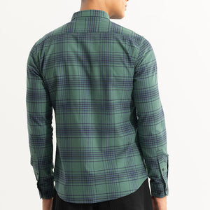 Septet Green Checks Shirt