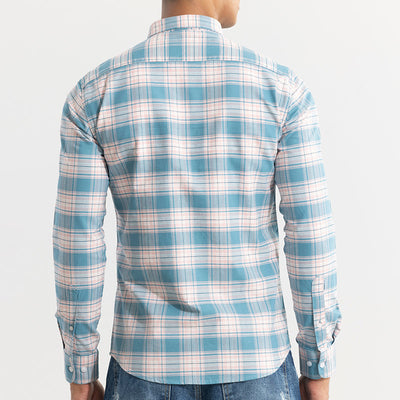 Tartan Square Blue Checks Shirt