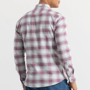 Tartan Square Mauve Checks Shirt