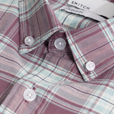 Tartan Square Mauve Checks Shirt