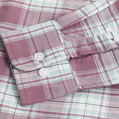 Tartan Square Mauve Checks Shirt