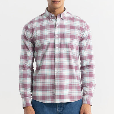 Tartan Square Mauve Checks Shirt