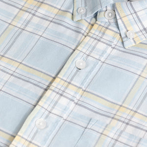 Tartan Matrix Sky Blue Checks Shirt