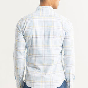 Tartan Matrix Sky Blue Checks Shirt