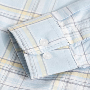 Tartan Matrix Sky Blue Checks Shirt