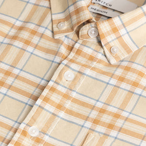 Tartan Matrix Yellow Checks Shirt