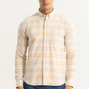 Tartan Matrix Yellow Checks Shirt