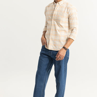 Tartan Matrix Yellow Checks Shirt
