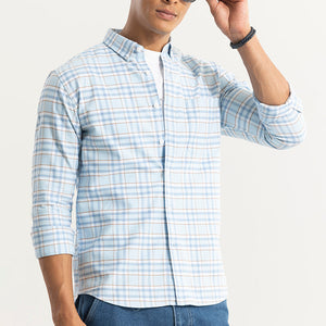 Tartan Matrix Blue Checks Shirt
