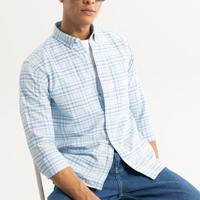 Tartan Matrix Blue Checks Shirt