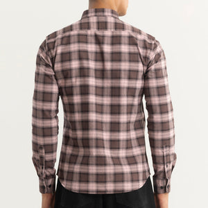 Gazing Grid Brown Checks Shirt