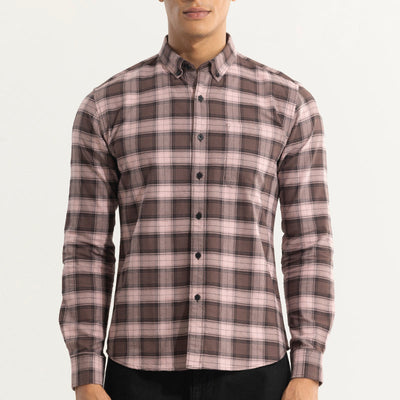 Gazing Grid Brown Checks Shirt