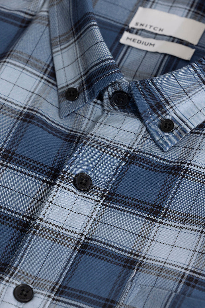 Gazing Grid Blue Checks Shirt