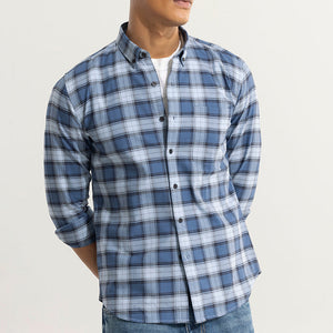 Gazing Grid Blue Checks Shirt