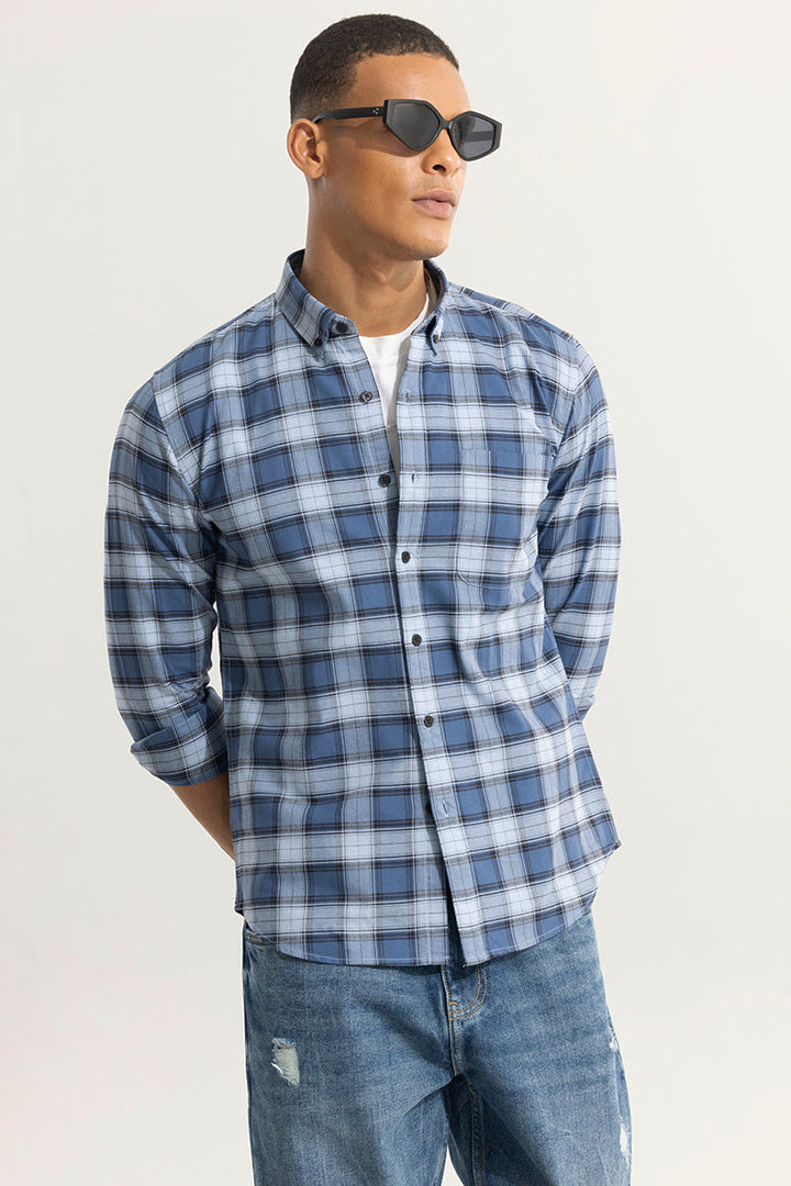 Gazing Grid Blue Checks Shirt