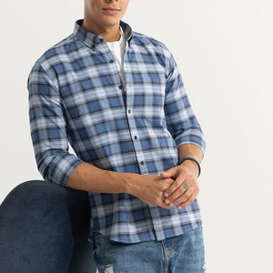 Gazing Grid Blue Checks Shirt