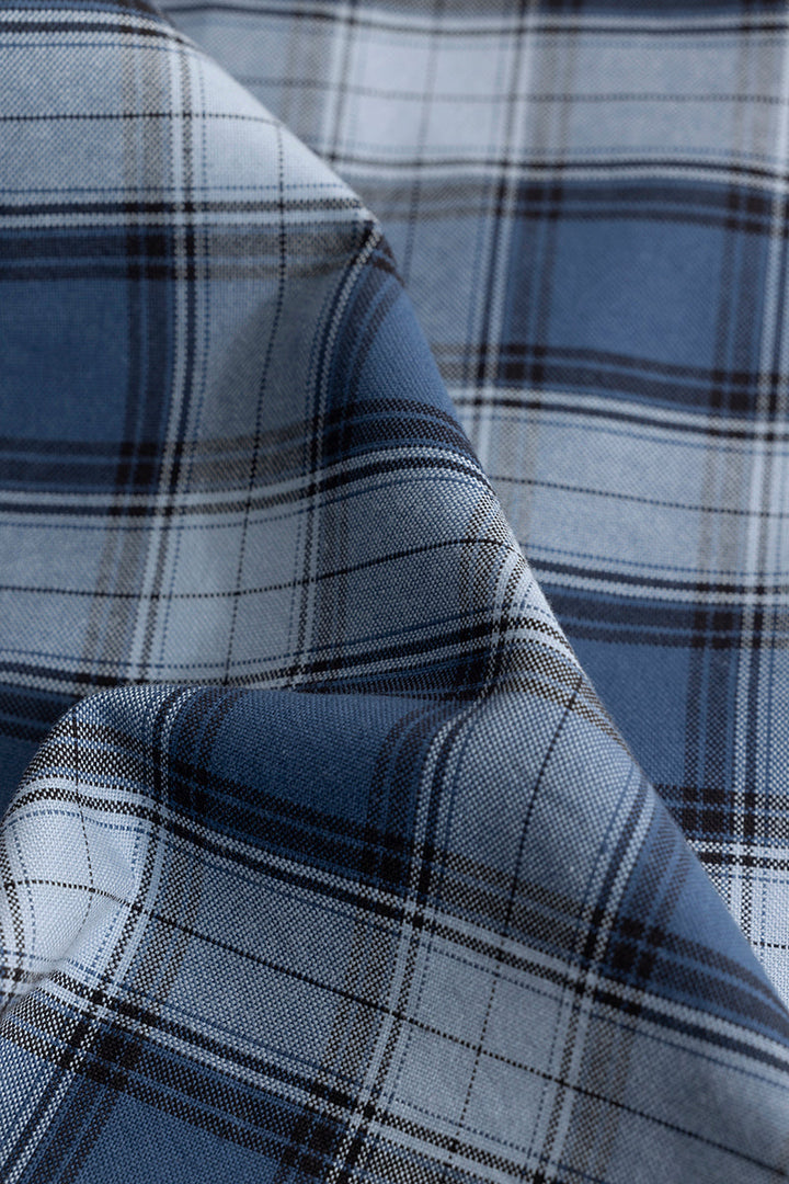 Gazing Grid Blue Checks Shirt