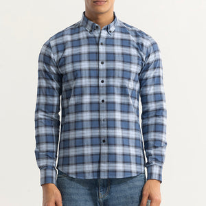 Gazing Grid Blue Checks Shirt