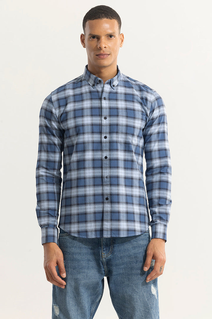 Gazing Grid Blue Checks Shirt