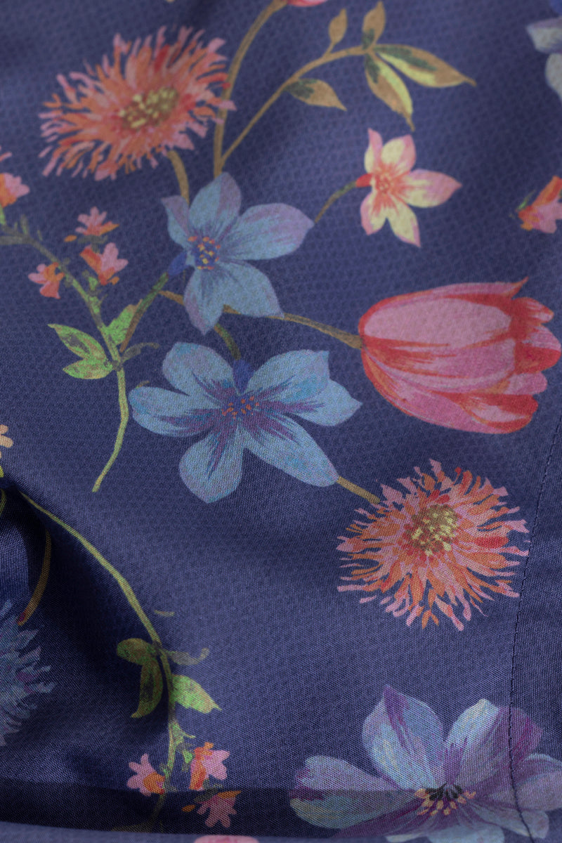 Botanic Bloom Blue Shirt