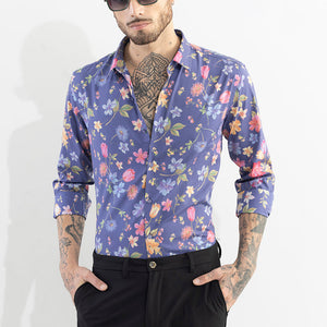 Botanic Bloom Blue Shirt