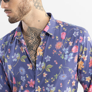 Botanic Bloom Blue Shirt