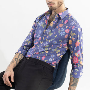 Botanic Bloom Blue Shirt