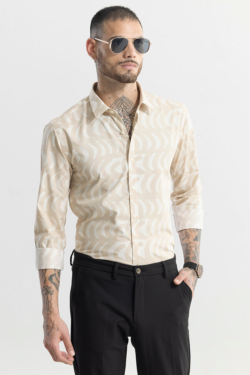 Bracket Burst Cream Shirt