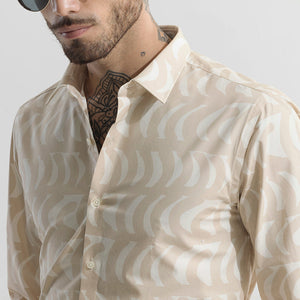 Bracket Burst Cream Shirt