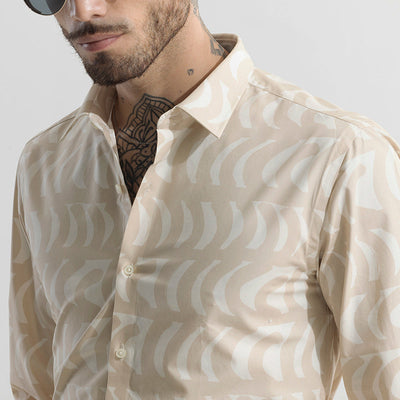 Bracket Burst Cream Shirt