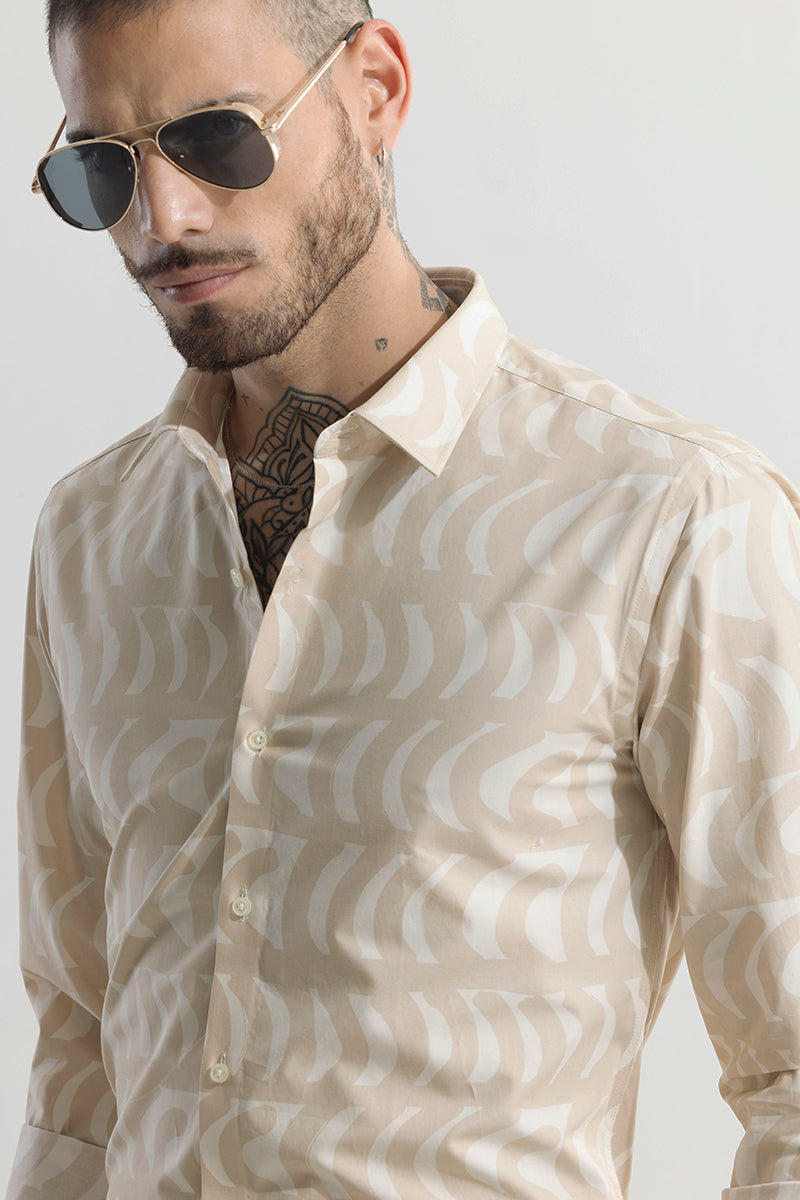 Bracket Burst Cream Shirt