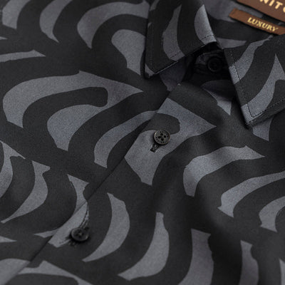 Bracket Burst Black Shirt