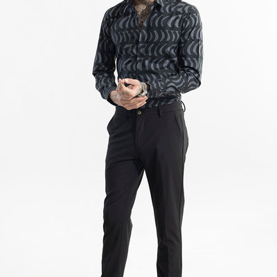 Bracket Burst Black Shirt