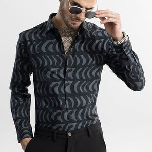 Bracket Burst Black Shirt