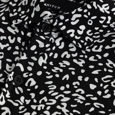 Spotted Pardus Black Shirt
