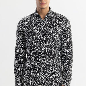 Spotted Pardus Black Shirt