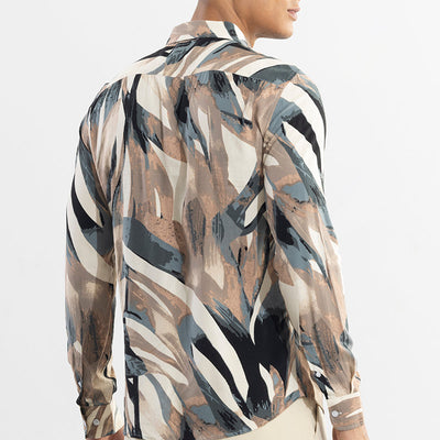 Abstracx Brown Shirt