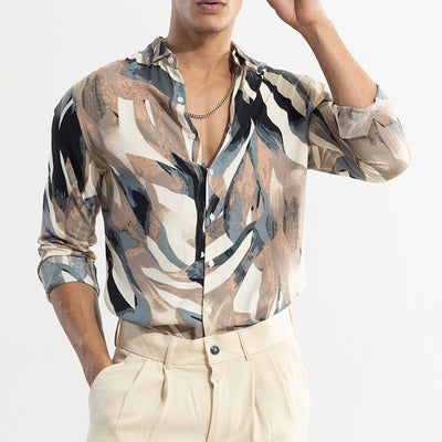 Abstracx Brown Shirt