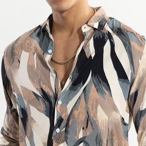 Abstracx Brown Shirt