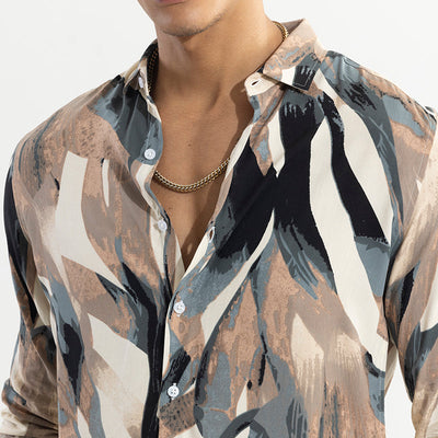 Abstracx Brown Shirt