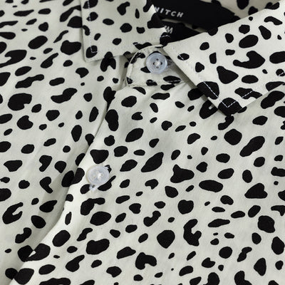 Dispersed Dot White Shirt